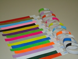 Pulseiras Tyvek em Folhas